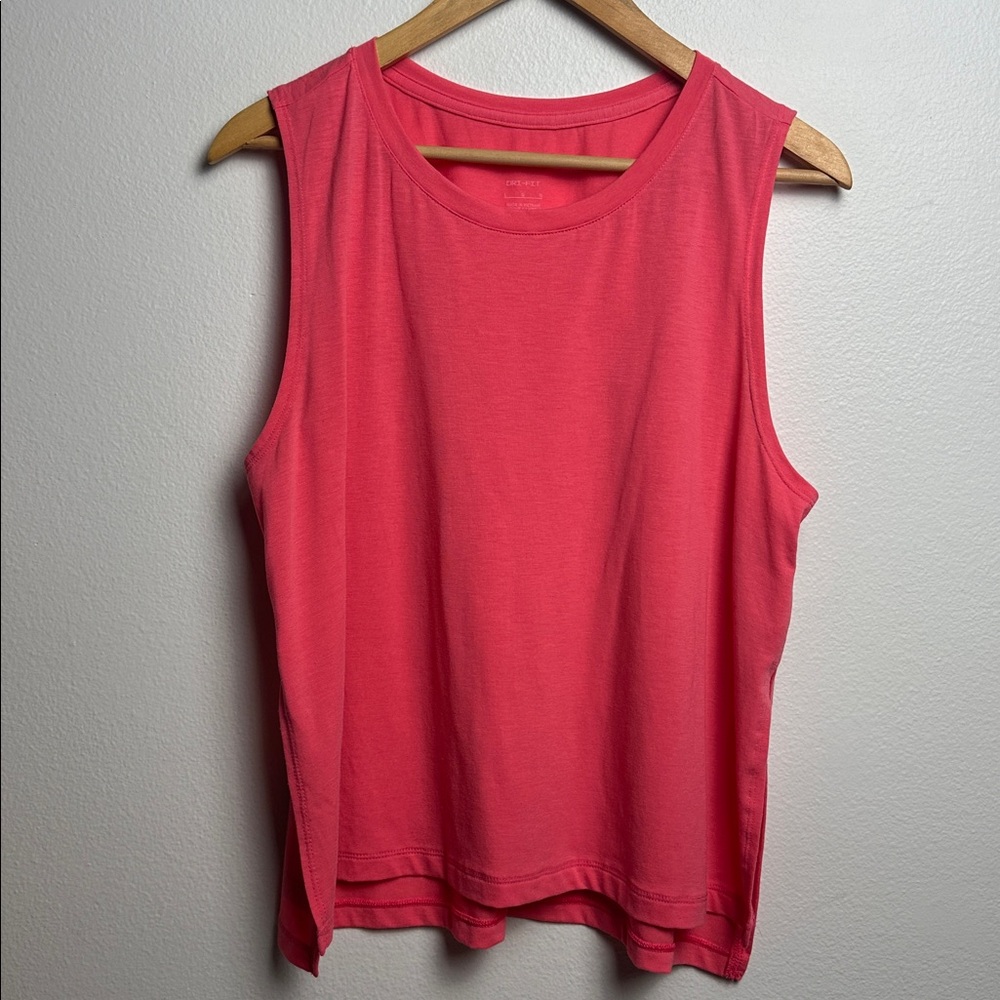 Nike Yoga Dri-Fit Pink Tank Top Large